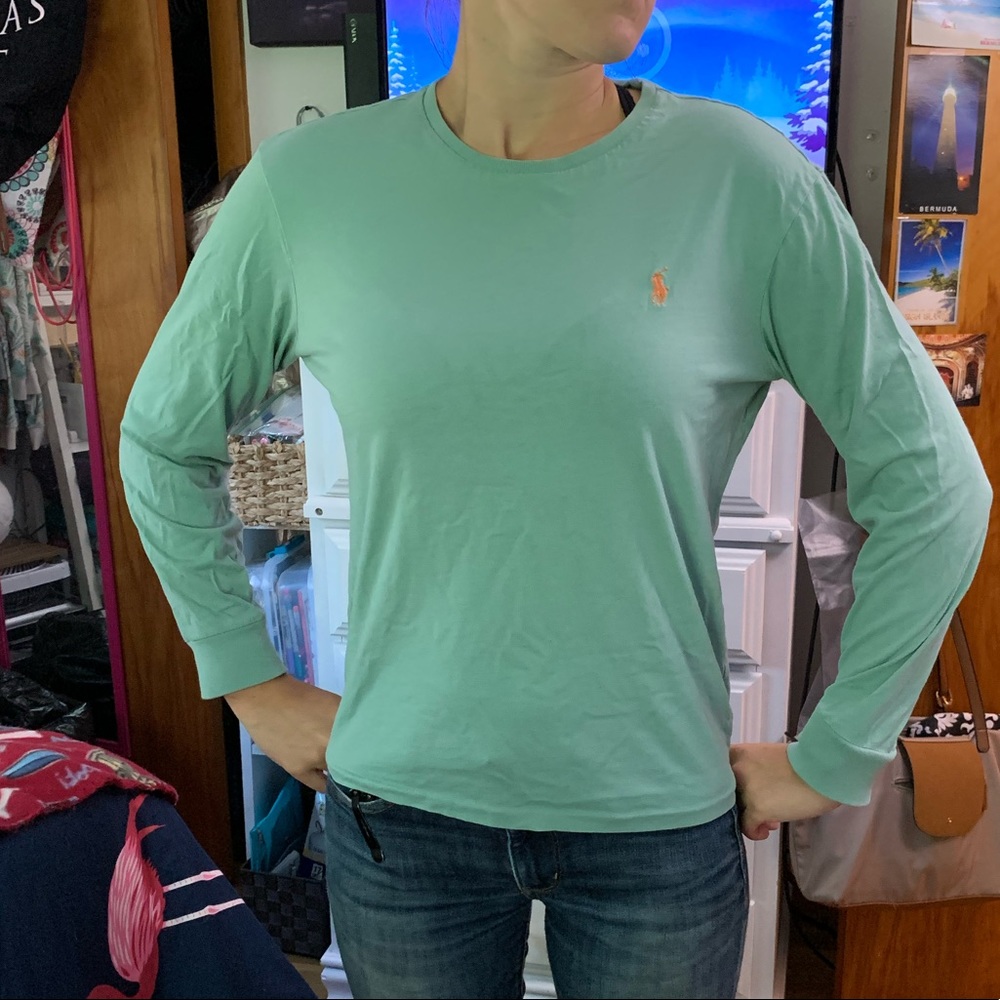 Long sleeve polo shirt